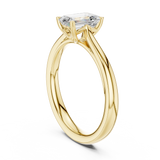0.97 CT Emerald  Mossonite Ring | WOKE