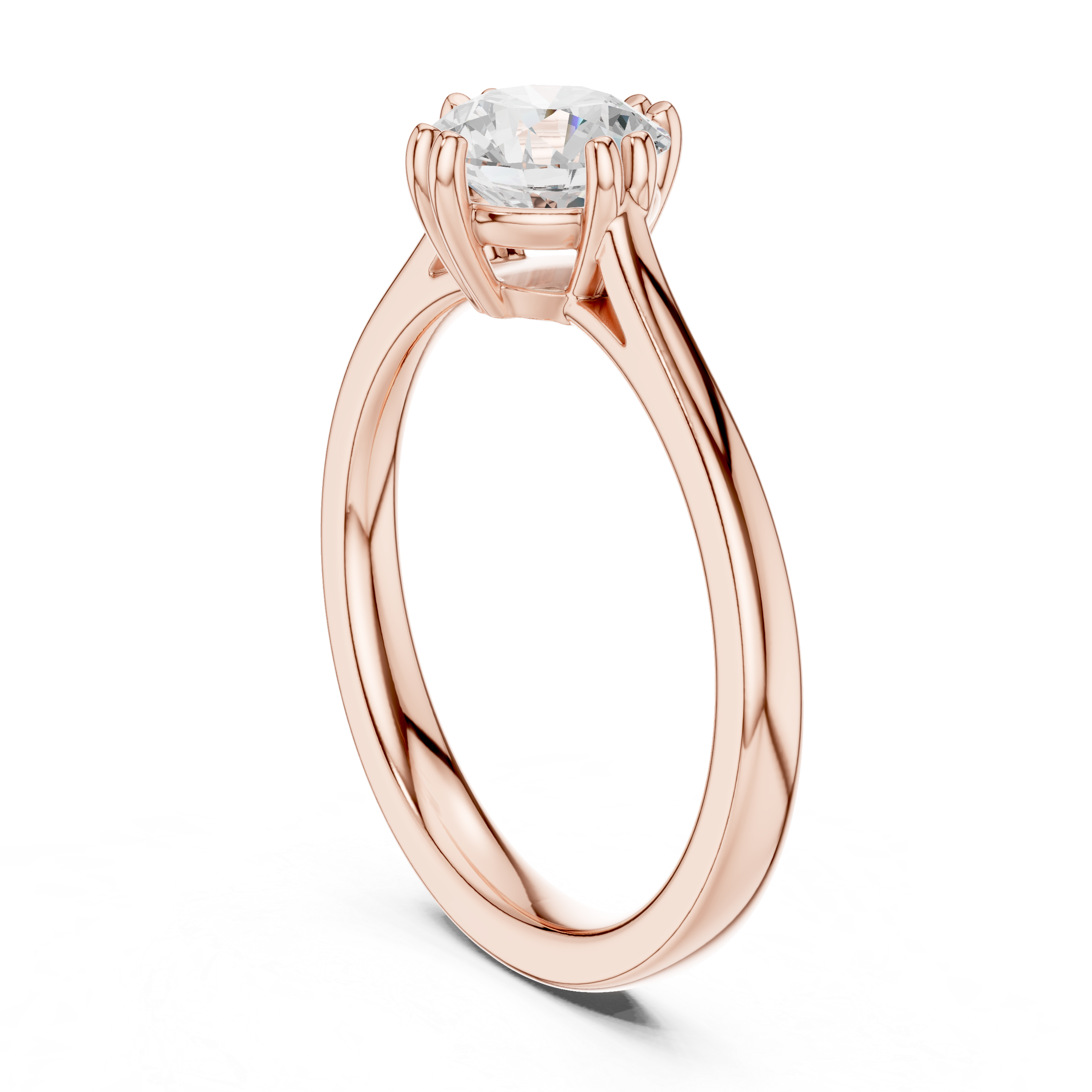 1 CT Round  Mossonite Ring | WOKE
