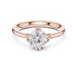 1 CT Round  Mossonite Ring | WOKE