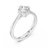 1 CT Round  Mossonite Ring | WOKE