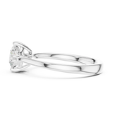 1 CT Round  Mossonite Ring | WOKE