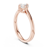 0.85 CT Round  Mossonite Ring | WOKE