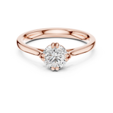 0.85 CT Round  Mossonite Ring | WOKE