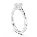 0.85 CT Round  Mossonite Ring | WOKE