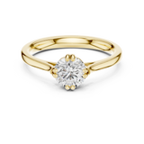 0.85 CT Round  Mossonite Ring | WOKE