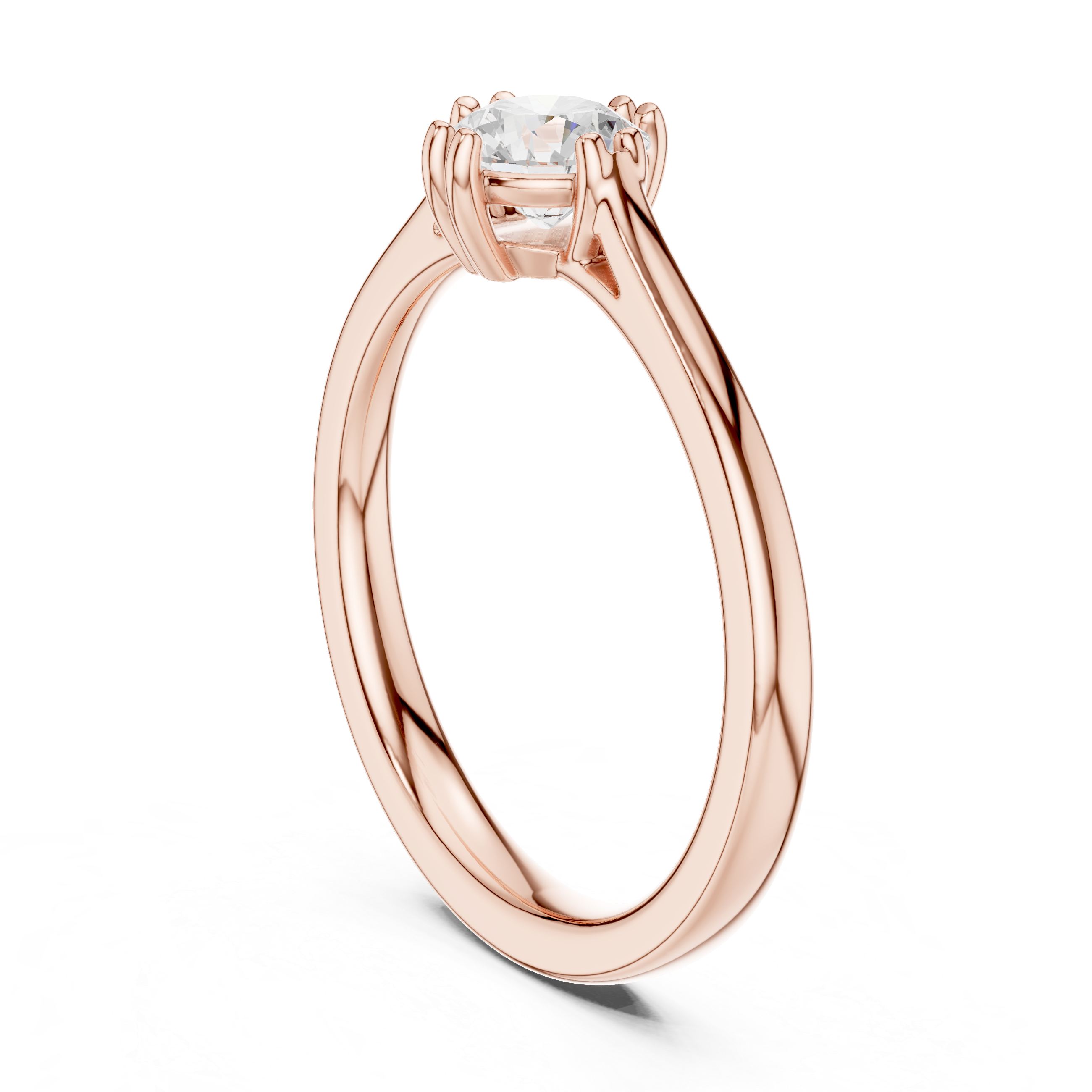 0.5 CT Round  Mossonite Ring | WOKE