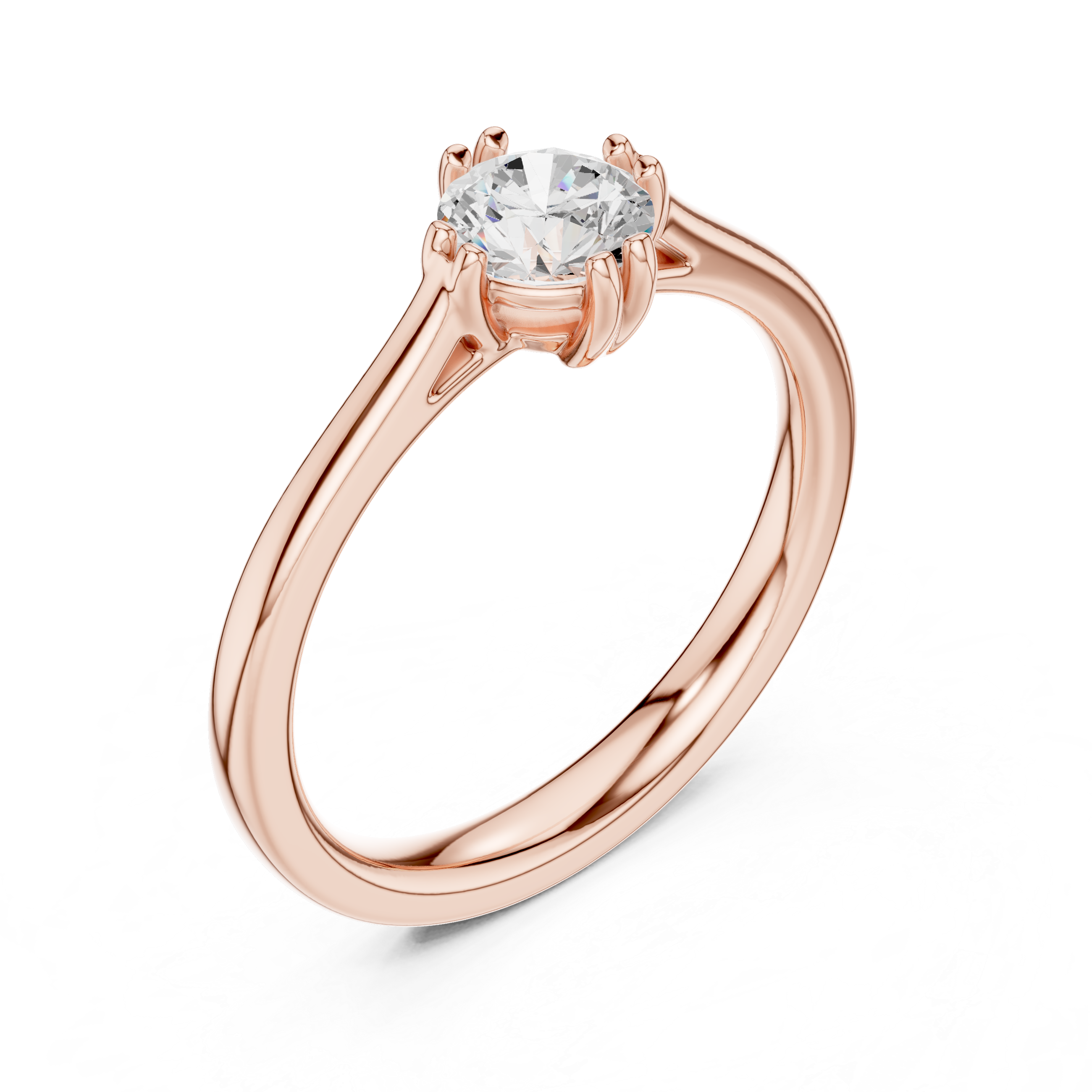 0.5 CT Round  Mossonite Ring | WOKE