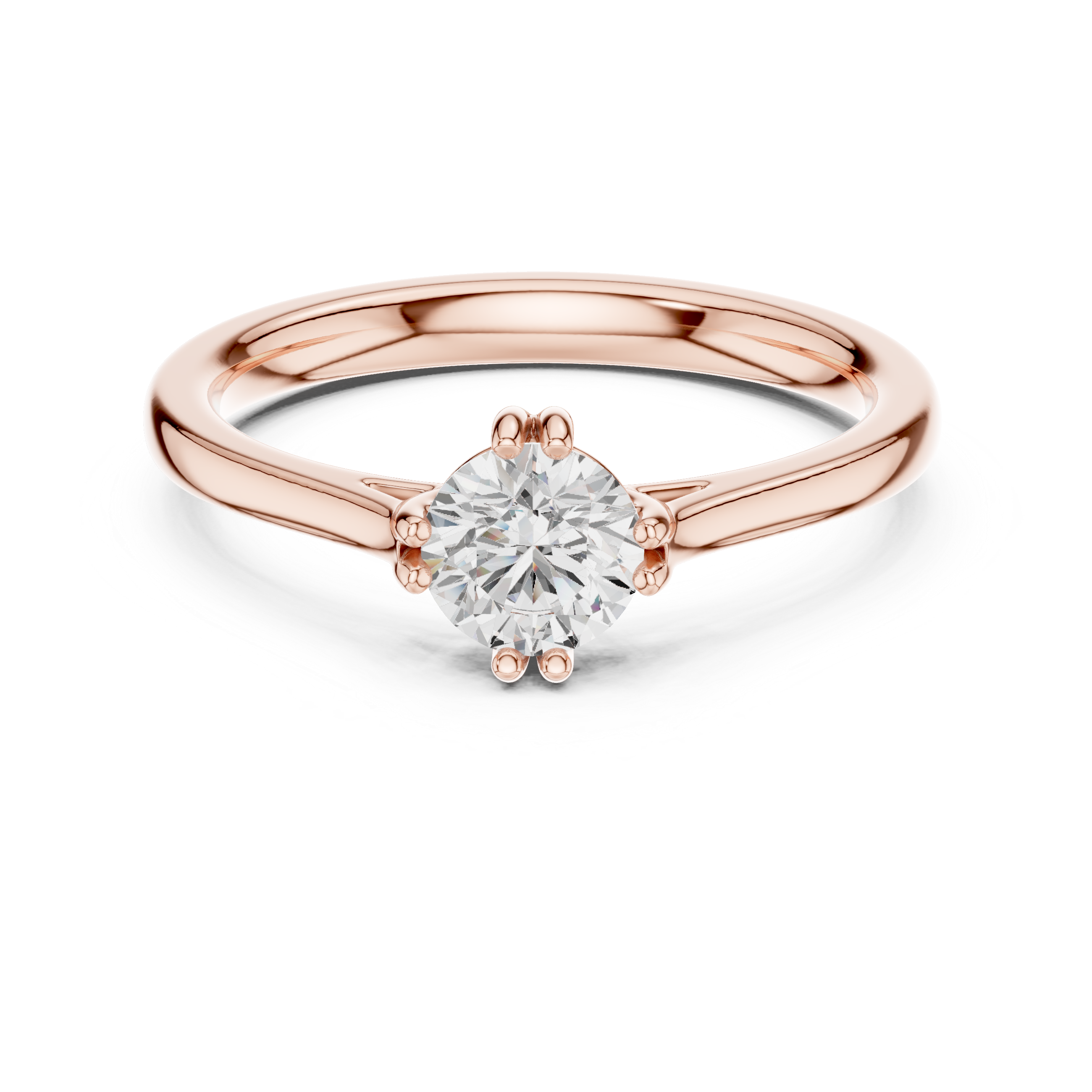 0.5 CT Round  Mossonite Ring | WOKE