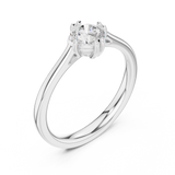 0.5 CT Round  Mossonite Ring | WOKE