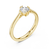 0.5 CT Round  Mossonite Ring | WOKE