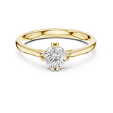 0.5 CT Round  Mossonite Ring | WOKE