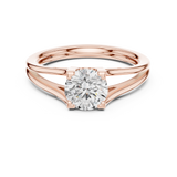 1 CT Round  Mossonite Ring | WOKE