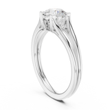 1 CT Round  Mossonite Ring | WOKE