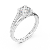 1 CT Round  Mossonite Ring | WOKE