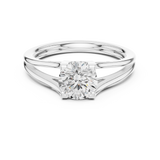 1 CT Round  Mossonite Ring | WOKE