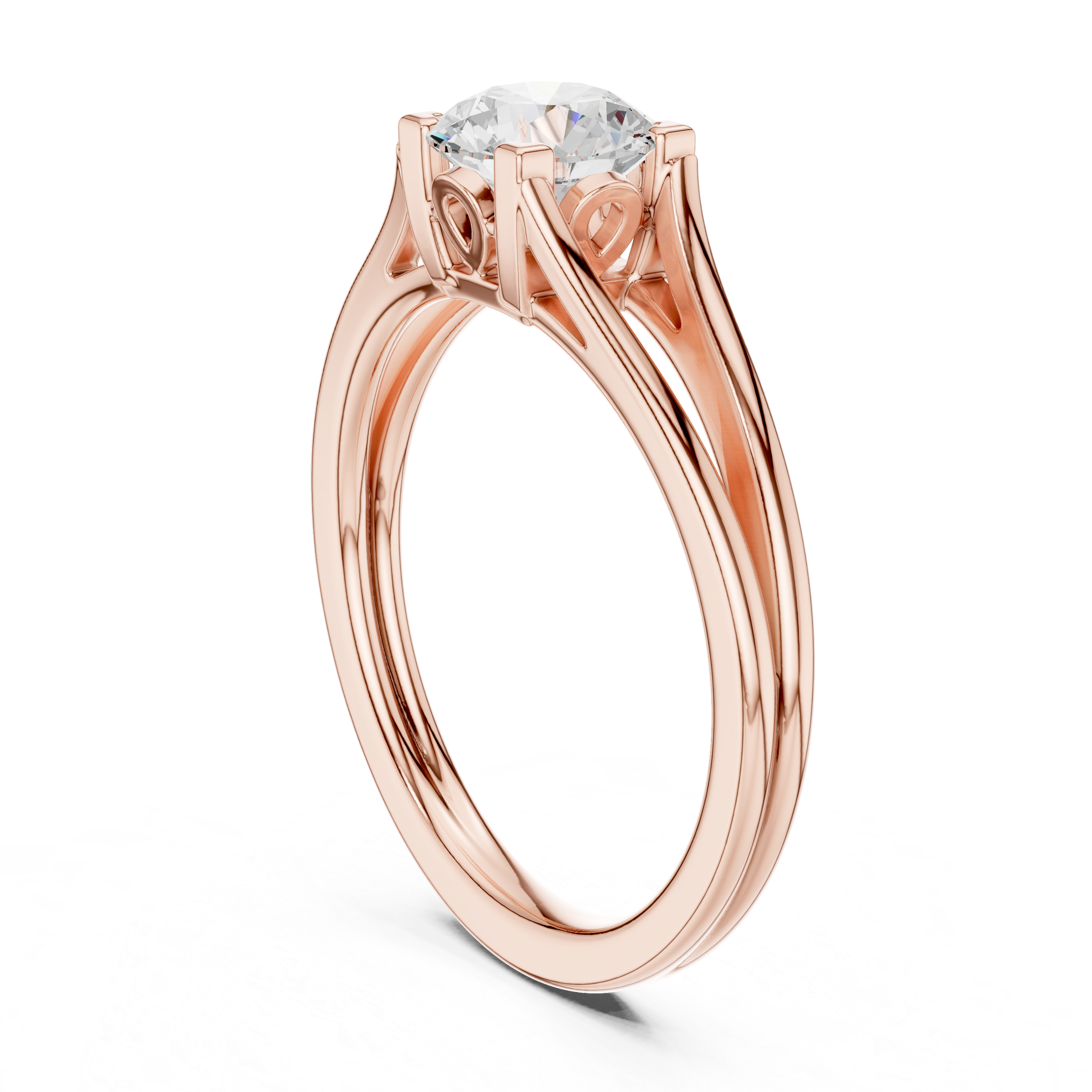 1 CT Round  Mossonite Ring | WOKE