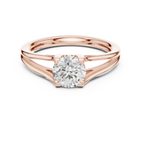 1 CT Round  Mossonite Ring | WOKE