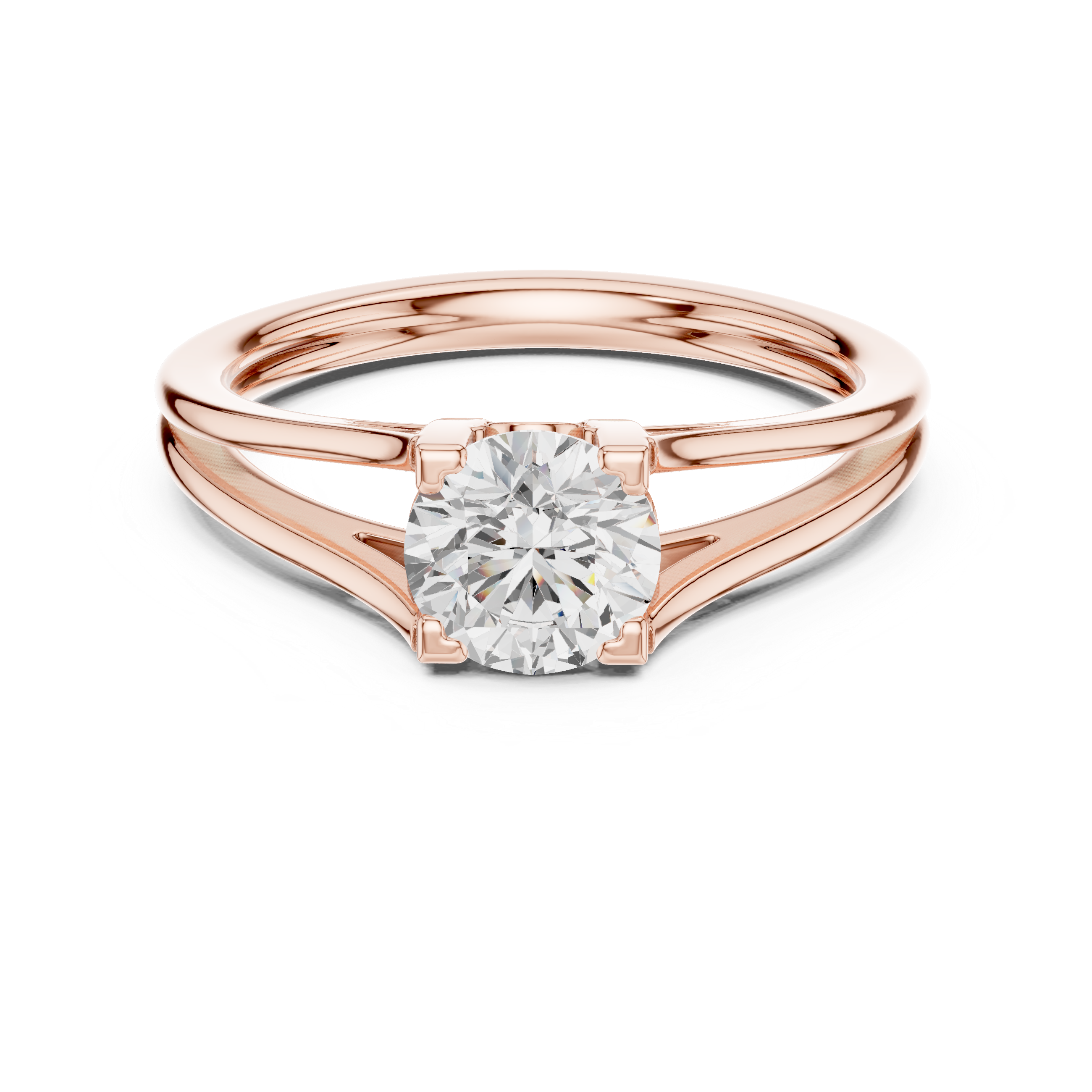 1 CT Round  Mossonite Ring | WOKE