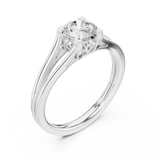 1 CT Round  Mossonite Ring | WOKE