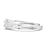 1 CT Round  Mossonite Ring | WOKE