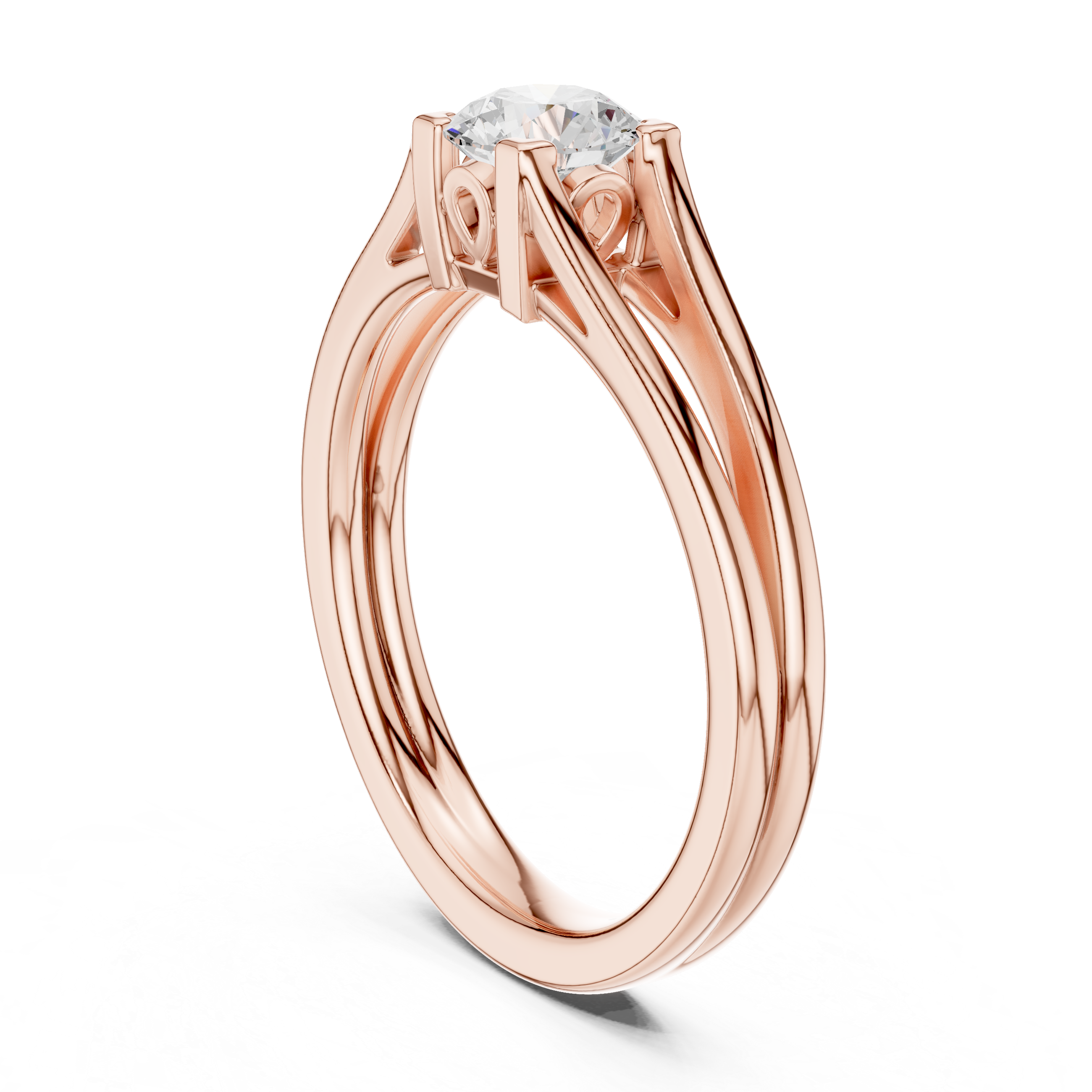 0.5 CT Round  Mossonite Ring | WOKE