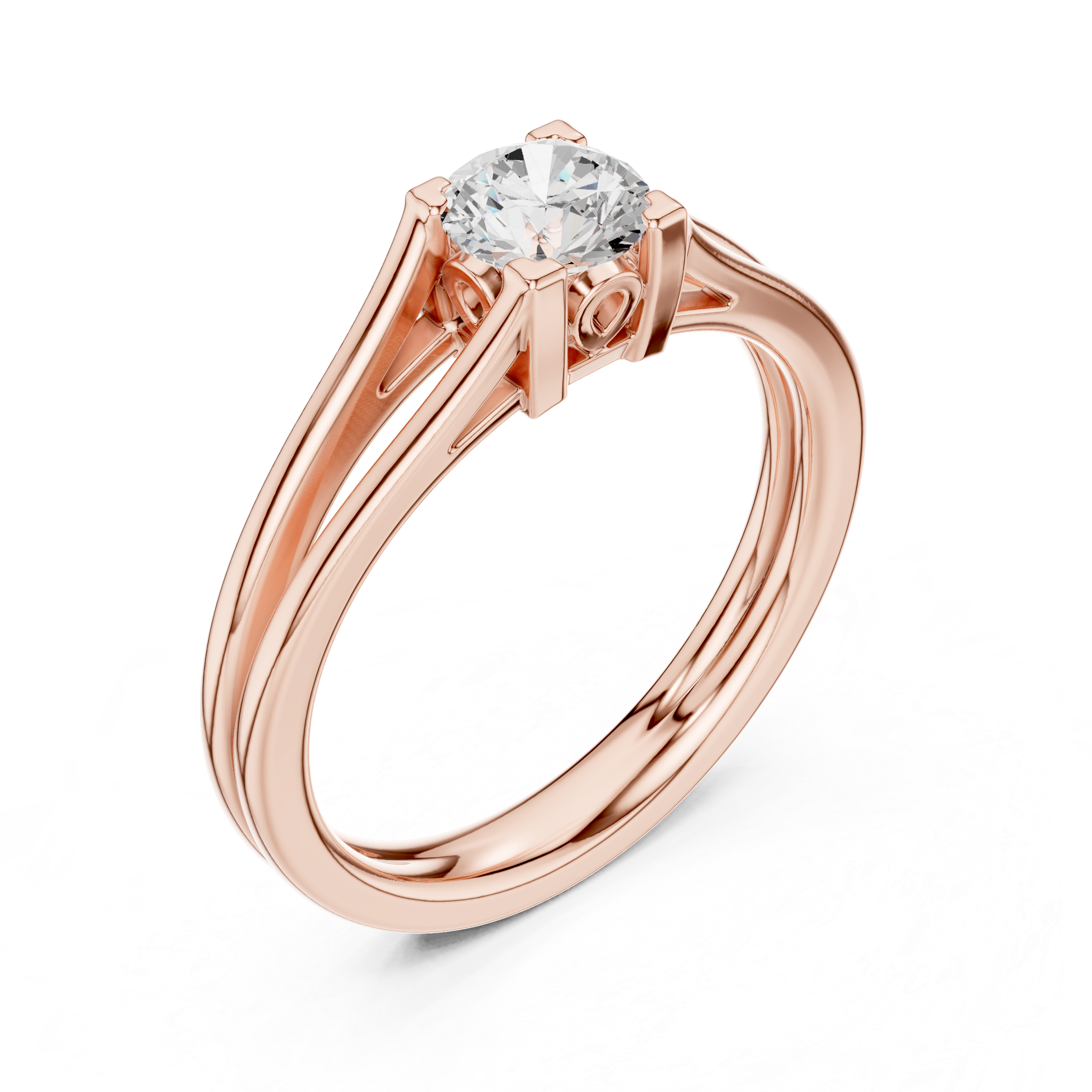 0.5 CT Round  Mossonite Ring | WOKE