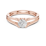 0.5 CT Round  Mossonite Ring | WOKE