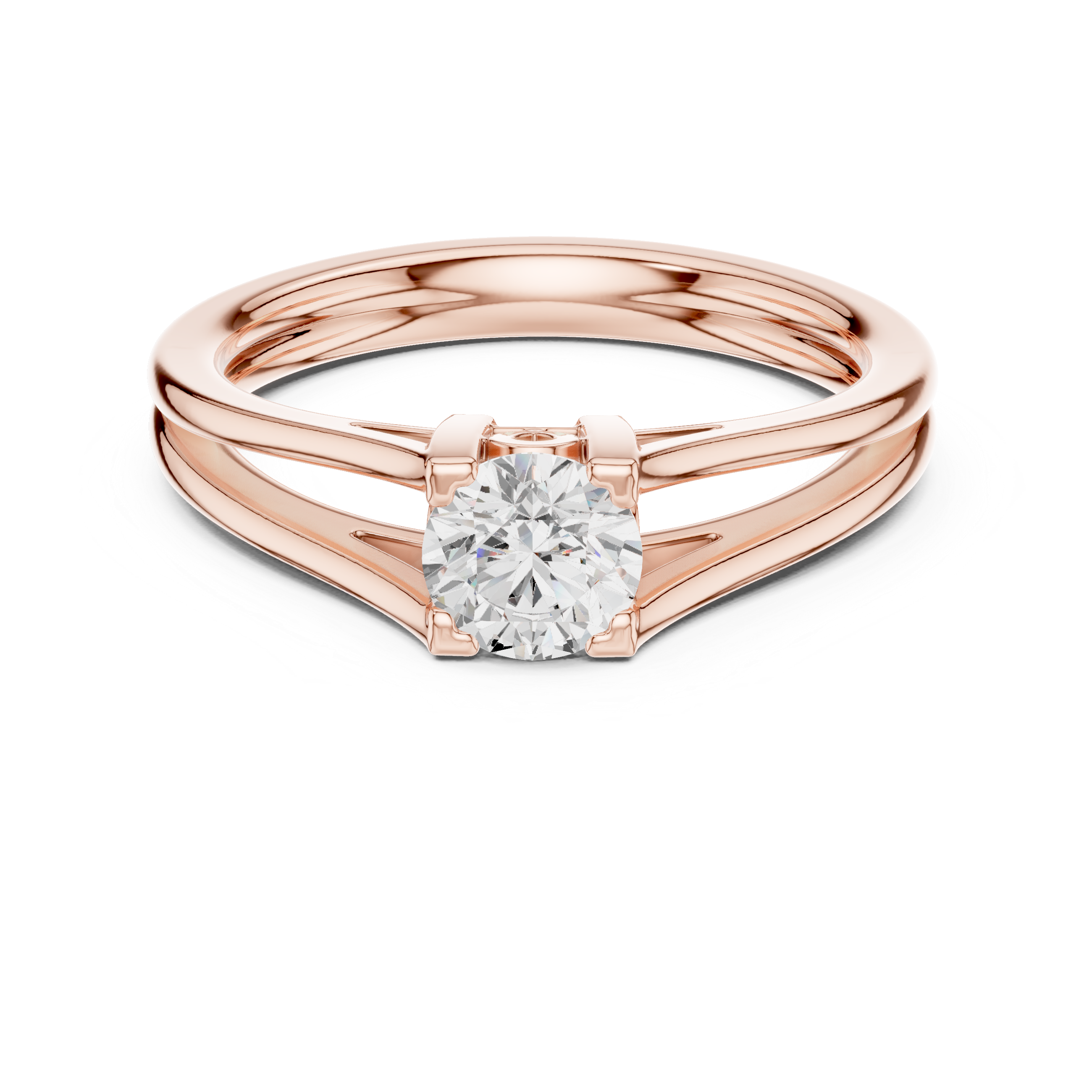 0.5 CT Round  Mossonite Ring | WOKE