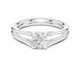 0.5 CT Round  Mossonite Ring | WOKE