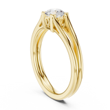 0.5 CT Round  Mossonite Ring | WOKE