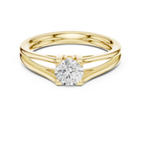 0.5 CT Round  Mossonite Ring | WOKE