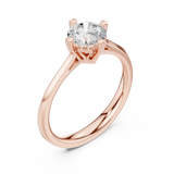 1 CT Round  Mossonite Ring | WOKE