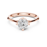 1 CT Round  Mossonite Ring | WOKE