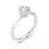 1 CT Round  Mossonite Ring | WOKE