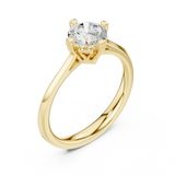1 CT Round  Mossonite Ring | WOKE