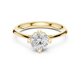 1 CT Round  Mossonite Ring | WOKE
