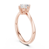 0.85 CT Round  Mossonite Ring | WOKE
