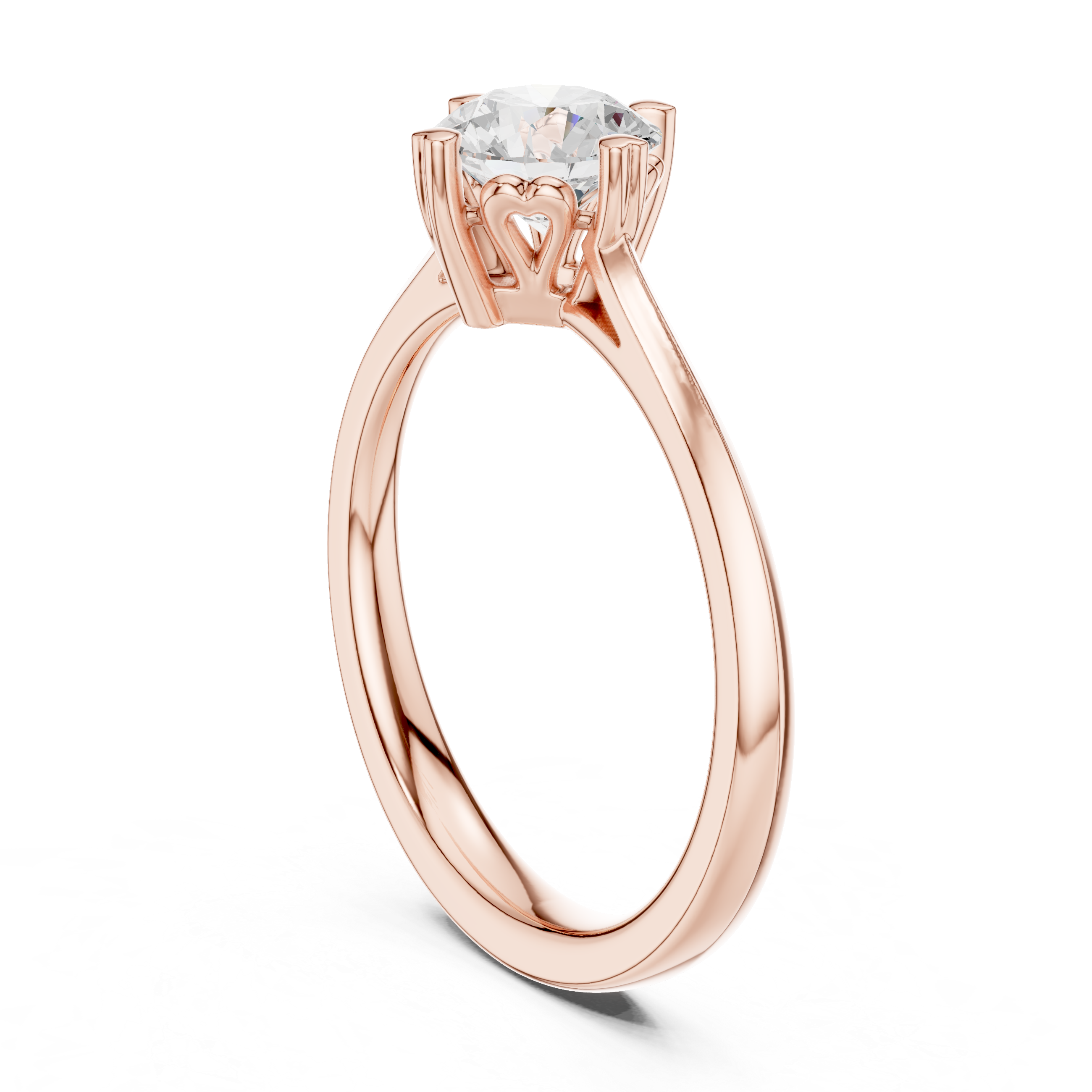 0.85 CT Round  Mossonite Ring | WOKE