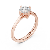 0.85 CT Round  Mossonite Ring | WOKE