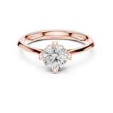 0.85 CT Round  Mossonite Ring | WOKE
