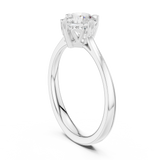 0.85 CT Round  Mossonite Ring | WOKE