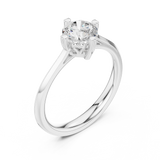 0.85 CT Round  Mossonite Ring | WOKE