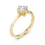 0.85 CT Round  Mossonite Ring | WOKE