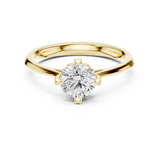 0.85 CT Round  Mossonite Ring | WOKE