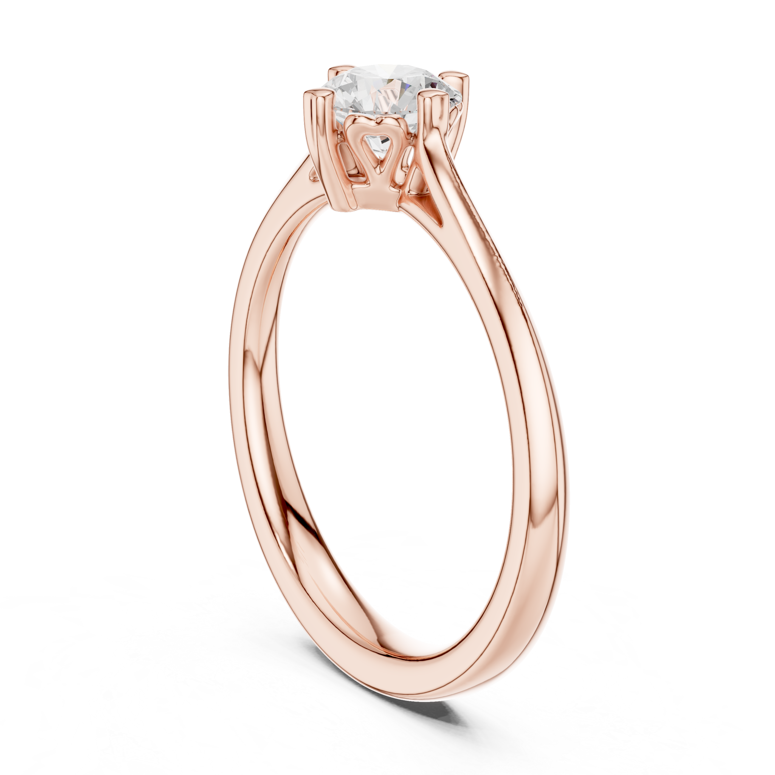 0.5 CT Round  Mossonite Ring | WOKE