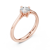 0.5 CT Round  Mossonite Ring | WOKE