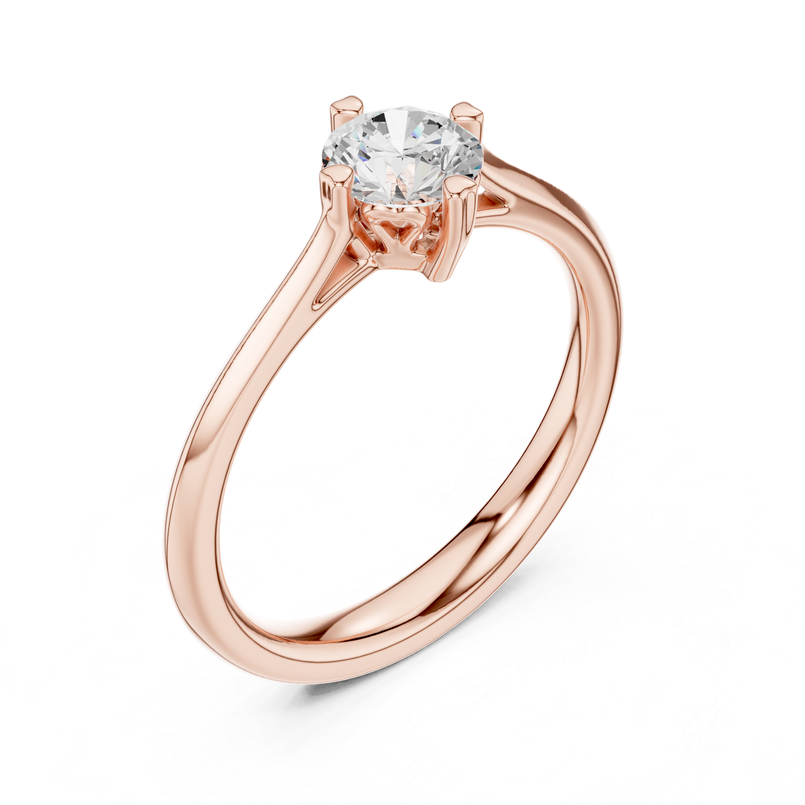 0.5 CT Round  Mossonite Ring | WOKE