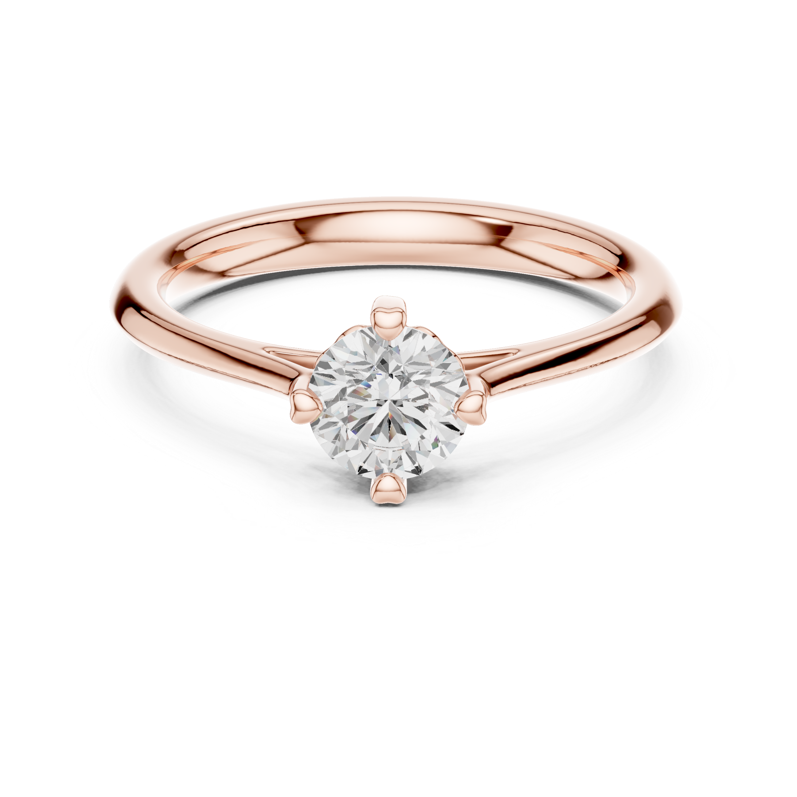 0.5 CT Round  Mossonite Ring | WOKE
