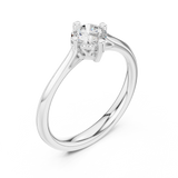 0.5 CT Round  Mossonite Ring | WOKE