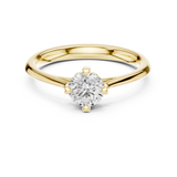 0.5 CT Round  Mossonite Ring | WOKE
